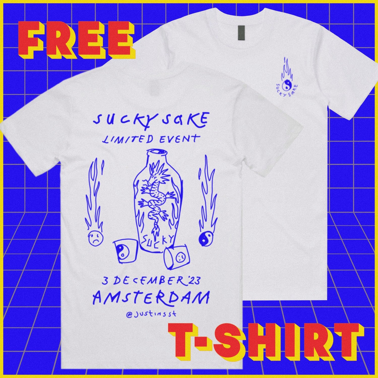 FREE 'SAKE PROMO' TEE DEPOSIT