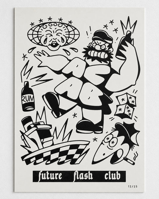 ACAB Brutus | A3 Riso Print | Limited Edition 25