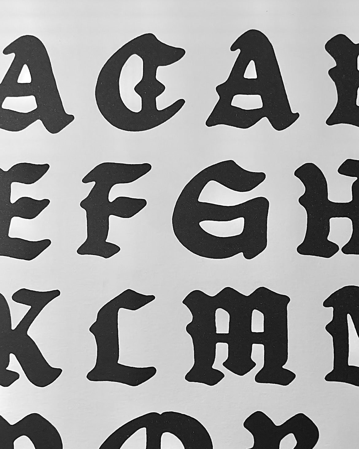 FFC Alphabet | A3 Riso Print | Limited Edition 25