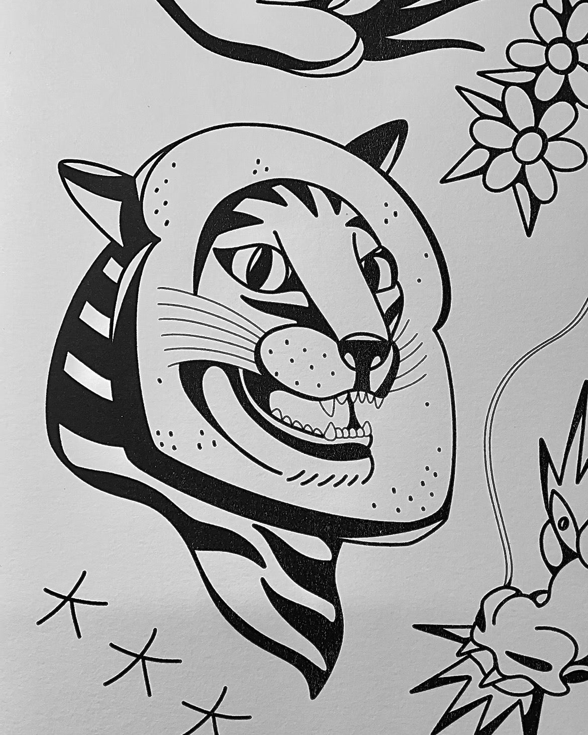 Tiger Bread Flash Sheet | A3 Riso Print | Limited Edition 25
