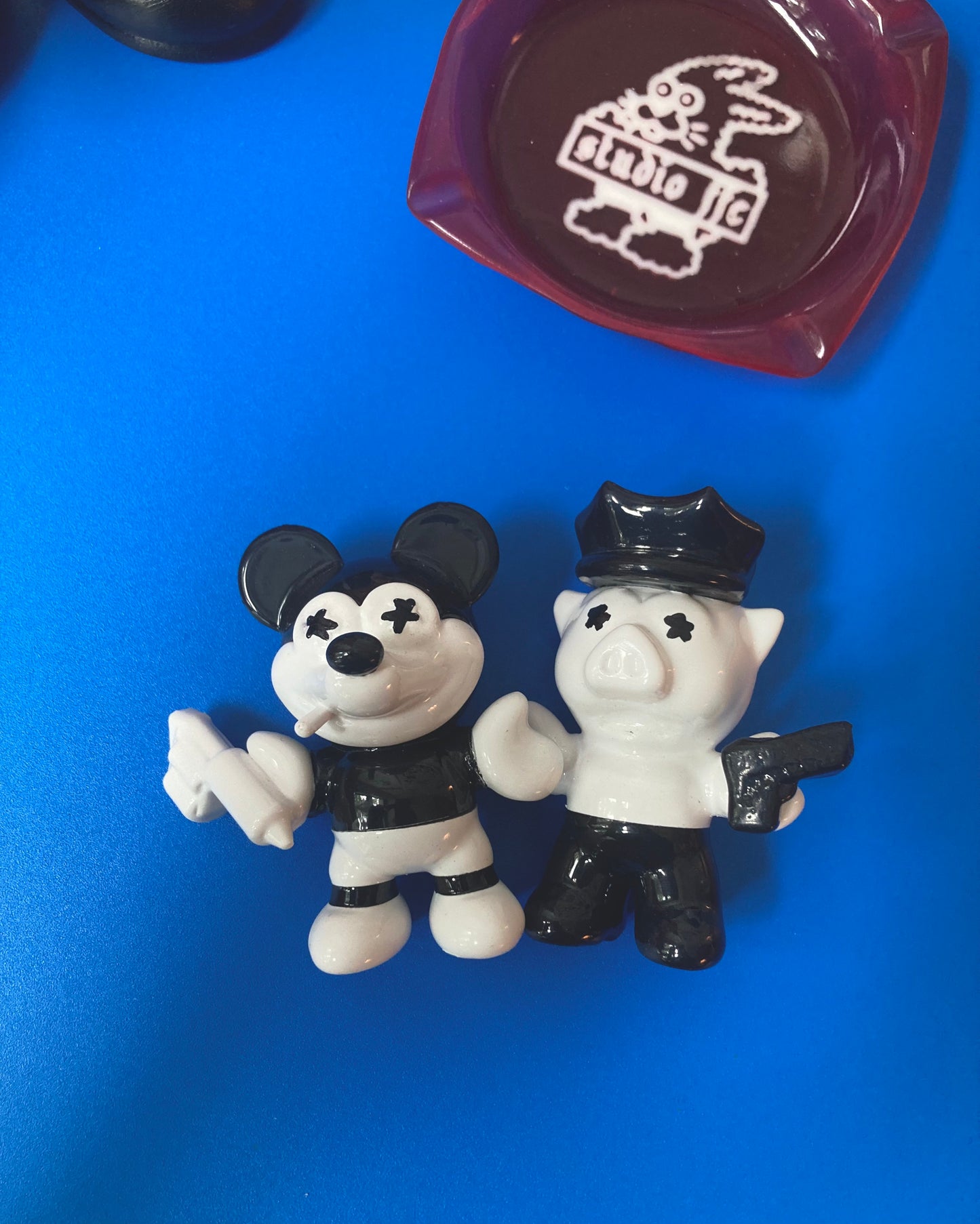 Mike the Mouse & Pete the Pig Collectible * First Edition Twin Pack + Limited A3 Riso Print