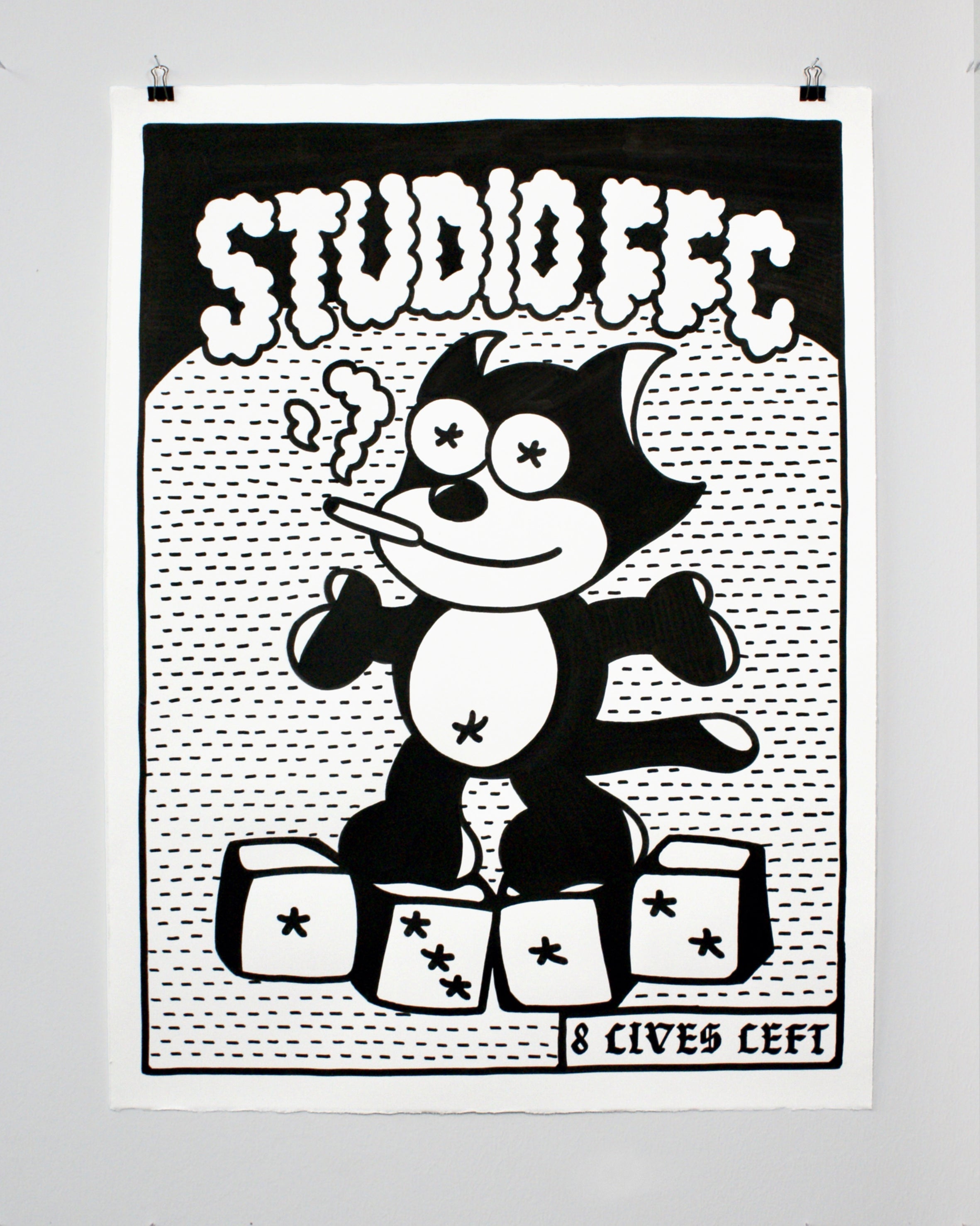 1312 FELIX - ORIGINAL - TATTOO FLASH SHEET – FUTURE FLASH CLUB