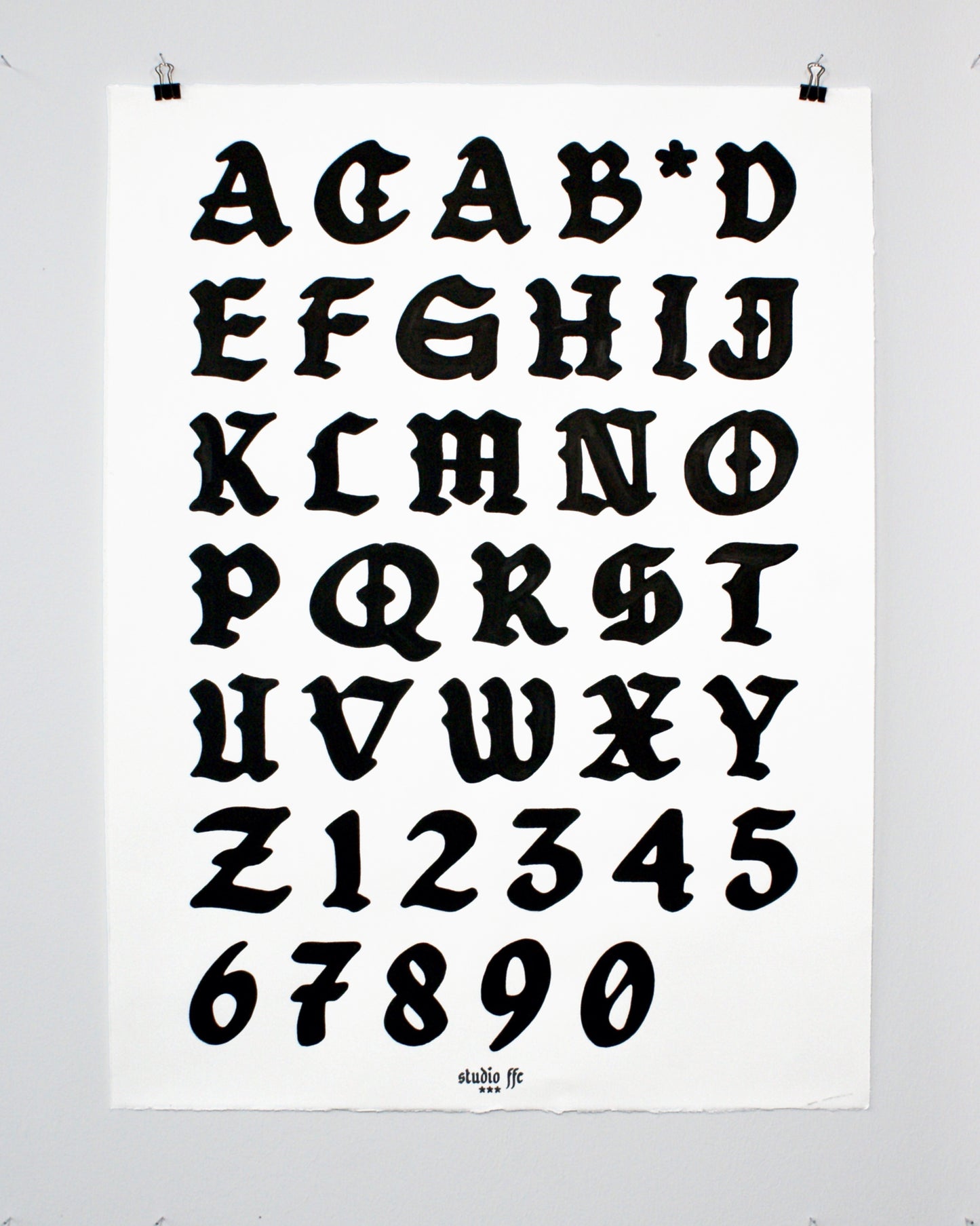 ACAB ALPHABET, ORIGINAL XL