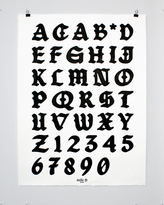 ACAB ALPHABET, ORIGINAL XL