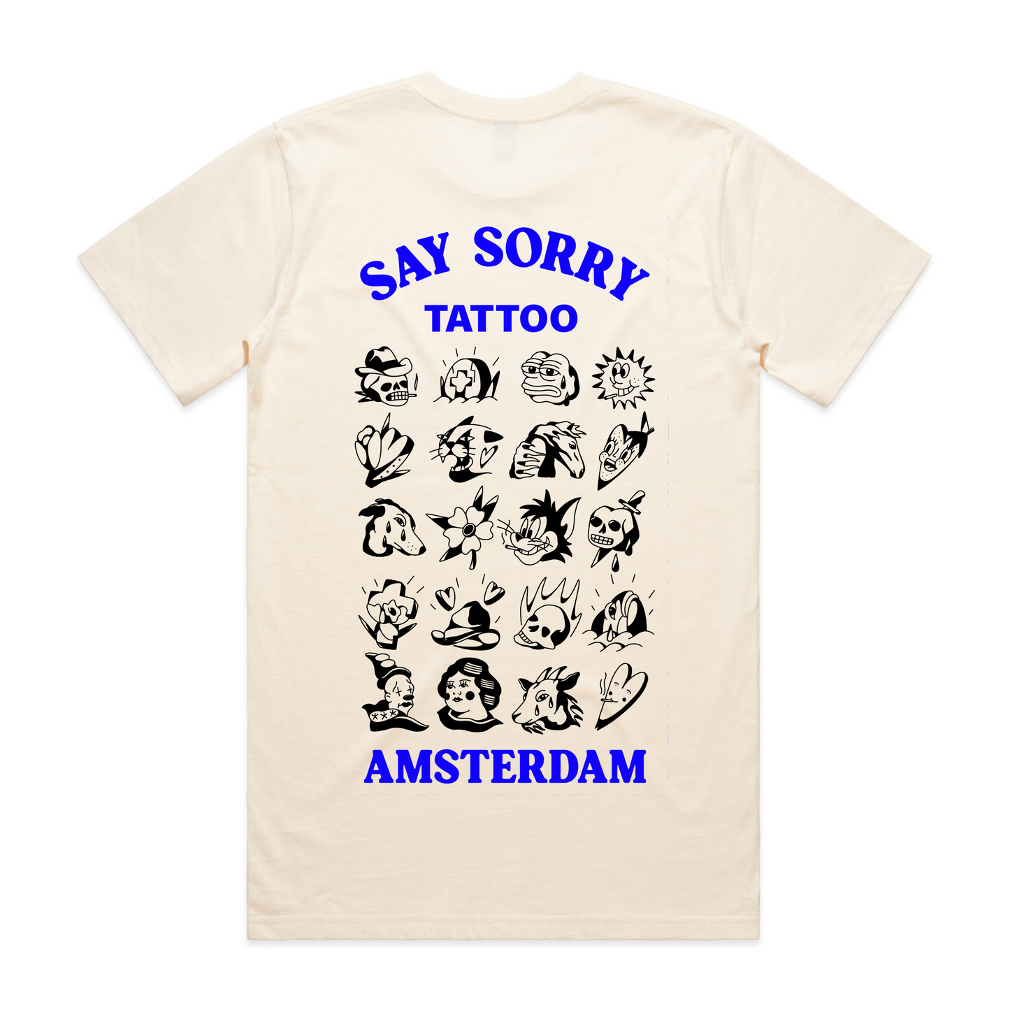 FLASH SHEET TEE, Say Sorry Amsterdam Collection